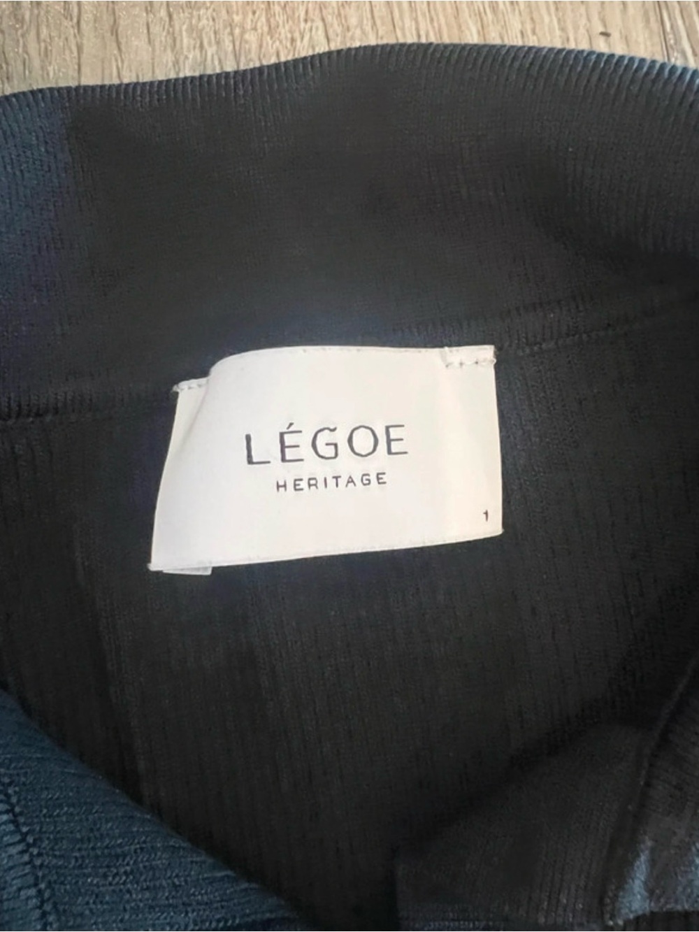 LÉGOE Heritage Black Ribbed Maternity
Maxi Dress Size 1 Small - Picture 5 of 6